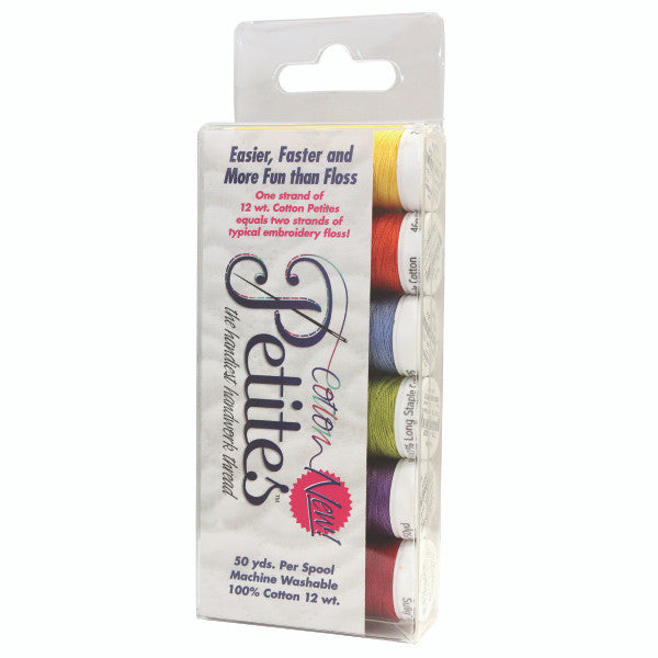 12 Wt. Cotton Petites Sulky Thread Sets - 6 pack 50 yd. Spools