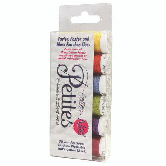 12 Wt. Cotton Petites Sulky Thread Sets - 6 pack 50 yd. Spools
