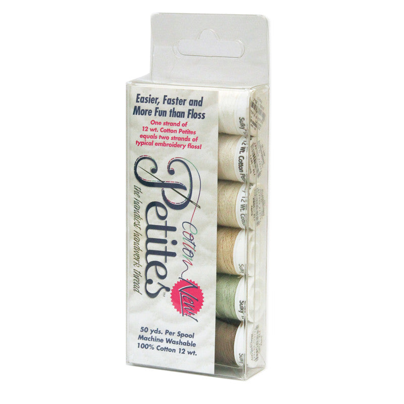 12 Wt. Cotton Petites Sulky Thread Sets - 6 pack 50 yd. Spools