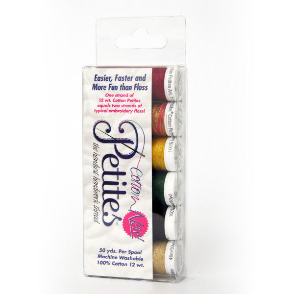 12 Wt. Cotton Petites Sulky Thread Sets - 6 pack 50 yd. Spools