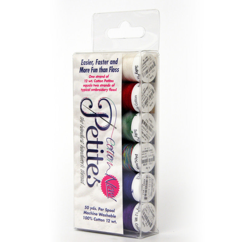 12 Wt. Cotton Petites Sulky Thread Sets - 6 pack 50 yd. Spools