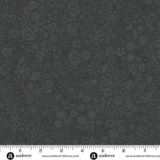 2024 Sun Print Black Cotton Fabric by Allison Glass for Andover Fabrics (Copy)