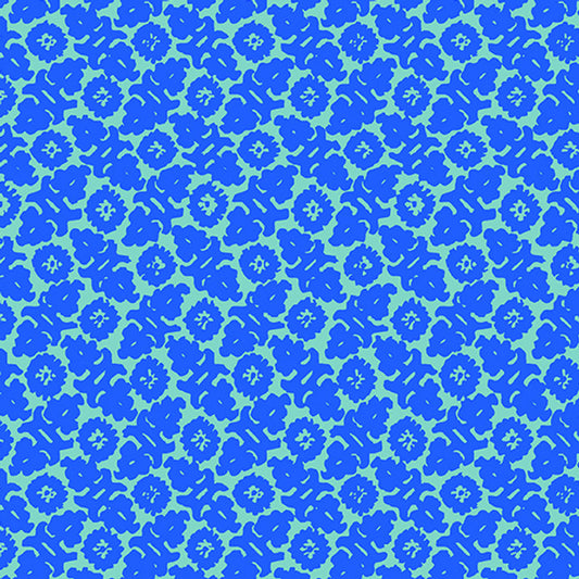 Chrysanthemum Tapestry Juniper Cotton Fabric