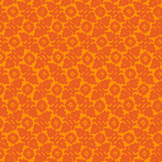 Chrysanthemum Tapestry Marigold Cotton Fabric