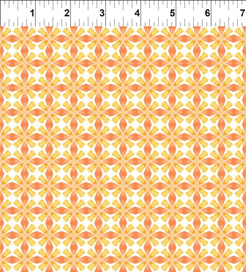 Dragon Friends - Gold Geometric Shapes Cotton Fabric