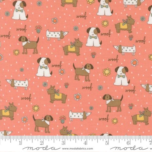 Lucky Puppy Parade Flower 55700 13 Cotton Fabric