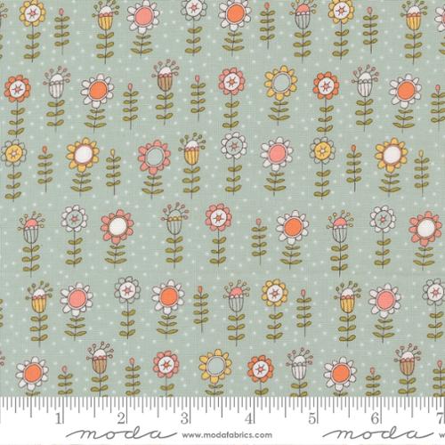 Lucky Bloom Puppy Parade Sky 55701 12 Cotton Fabric (Copy)