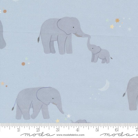 To The Moon And Back Sky Blue 25900 14 Cotton Fabric