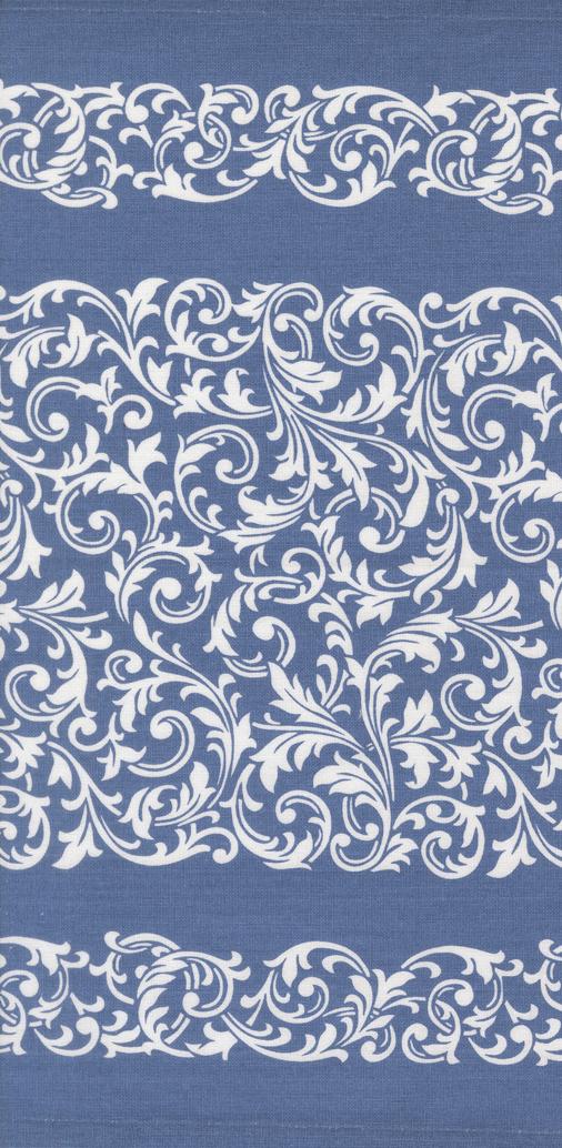 16" Rosie Scrolls Blue Toweling by Moda