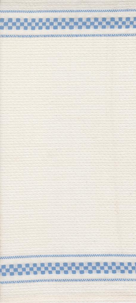 16" Rosie Waffle Check Cream Blue Toweling by Moda