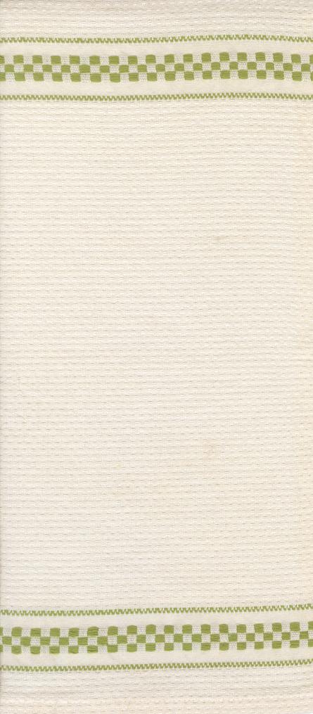 16" Rosie Waffle Check Cream Green Toweling by Moda