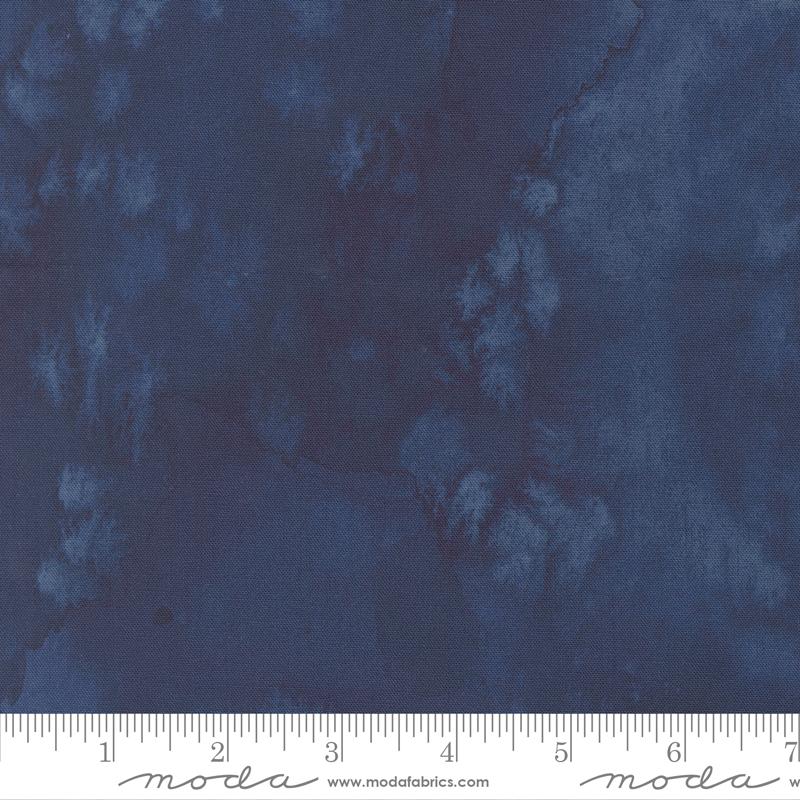 Flow Night Navy Cotton Fabric