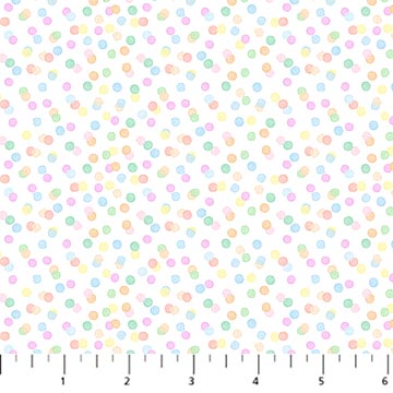 Dovetail Pastel candy dots cotton fabric