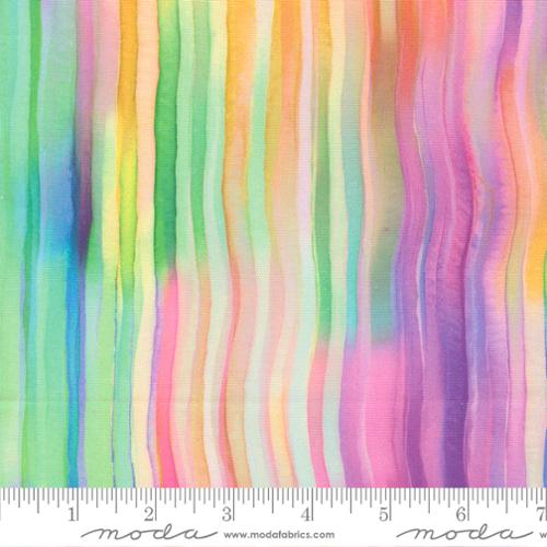Brushstroke Stripes Watercolor from the Gradients Gallery Rainbow Cotton Fabric