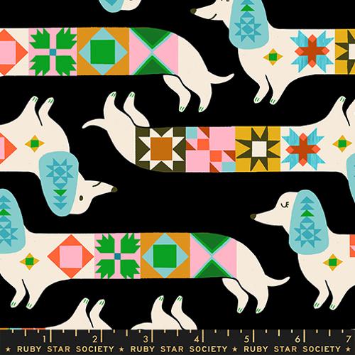 Quilty Dog Novelty Retro Vintage Dog Blocks by Ruby Star