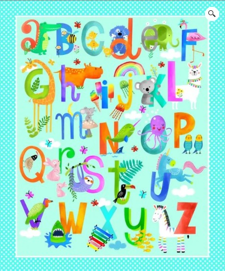 Wee Ones ABC Fabric Panel