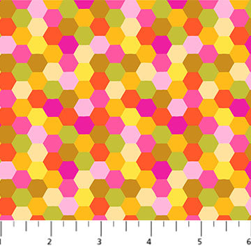 Peacework  Citrus Quilt Design Cotton Fabric by Northcott