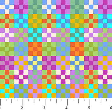 Peacework  Elementary 9 patch Quilt Design Cotton Fabric by Northcott