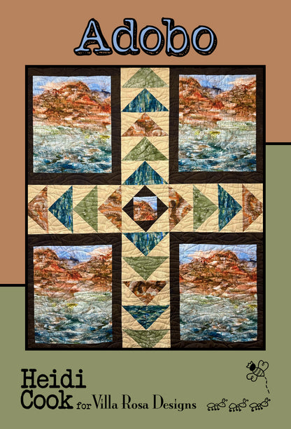 March 2024 PDF Quilt Pattern Collection of 5 digital patterns by Villa Rosa Designs, including Adobo, Eclipses, Regent Park, Rhiannon, Spark Stripes