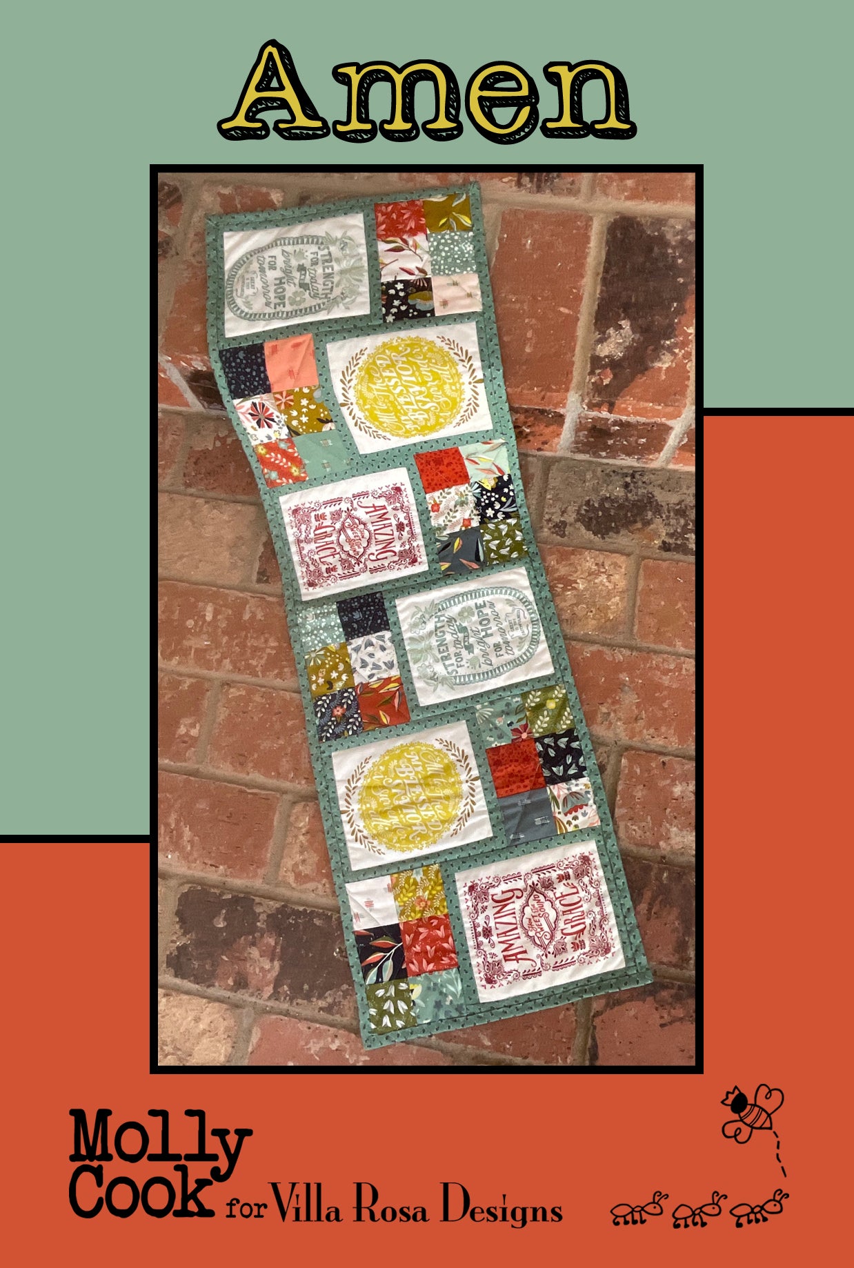 Villa Rosa Paper Patterns for Table Runners