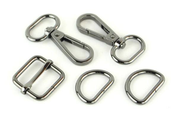 Style 3 Basic Hardware Kit Gunmetal 3/4 inch