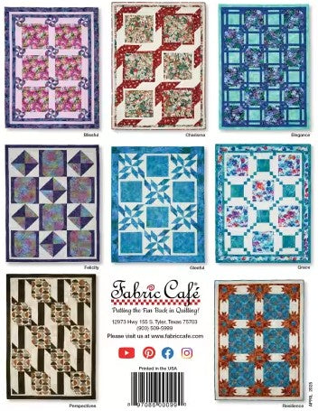 Big Block 3-Yard Quilts Pattern Book by Donna Robertson for Fabric Cafe