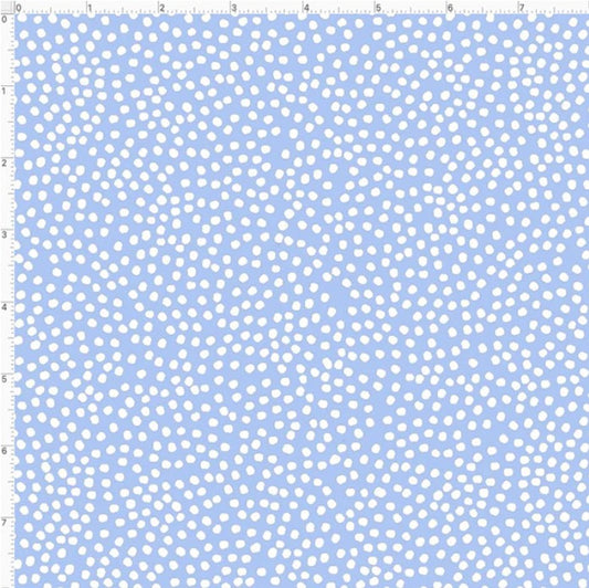 Bitty Blue Dots Fabric by Loralie Designs
