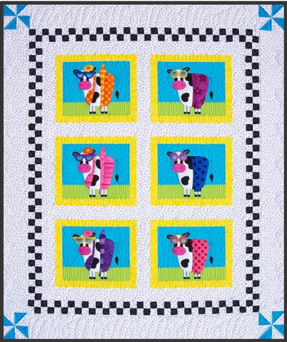 Beach Bovine PDF Download Quilt Pattern by Amy Bradley