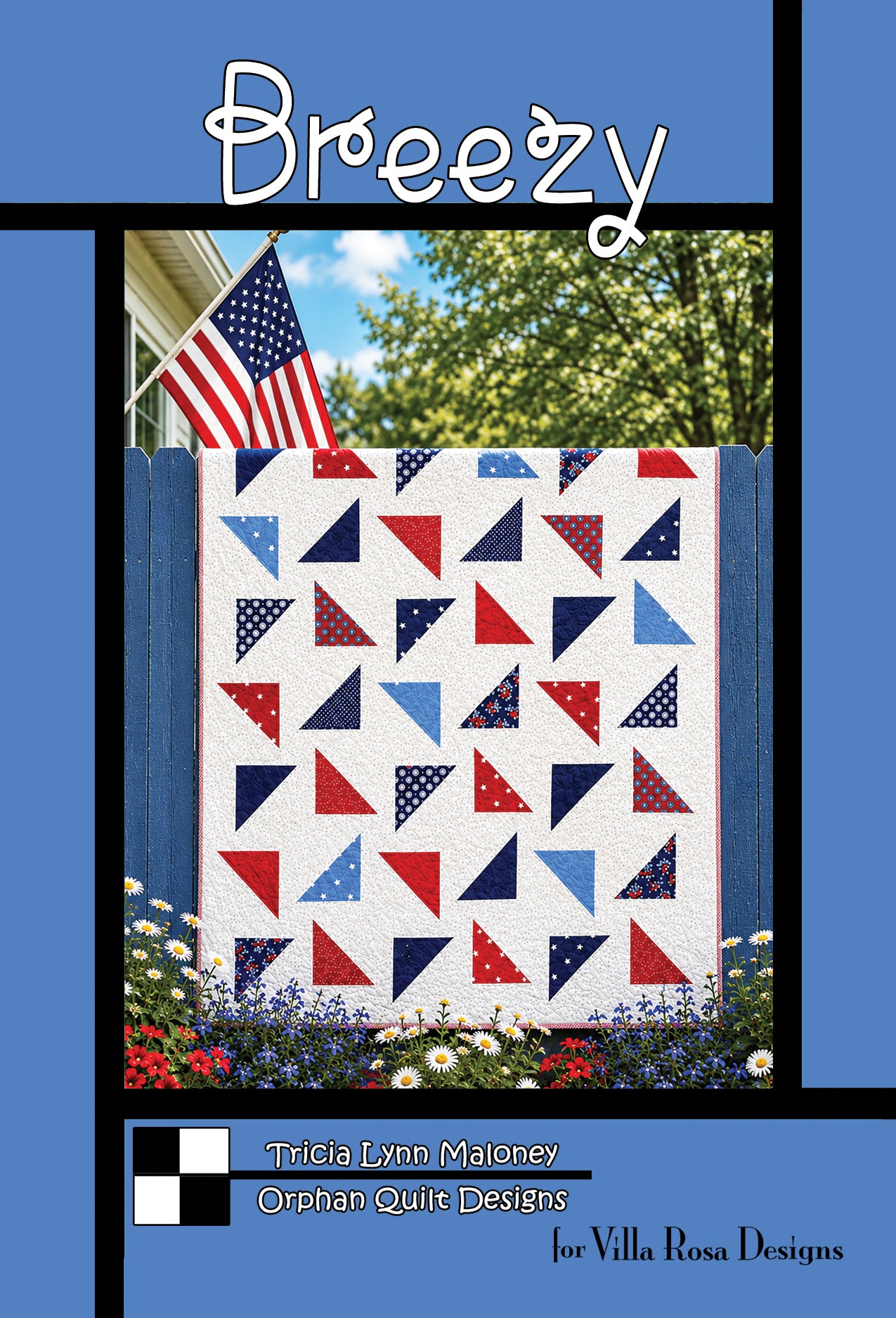Villa Rosa Paper Pattern for Quilts