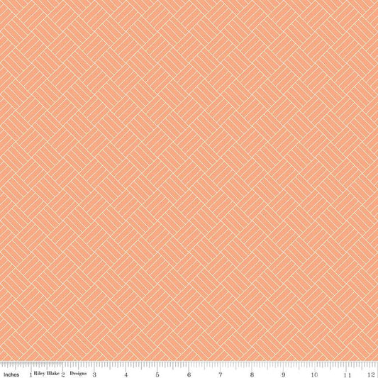 Wildwood Wander Crosshatch Peach Fabric