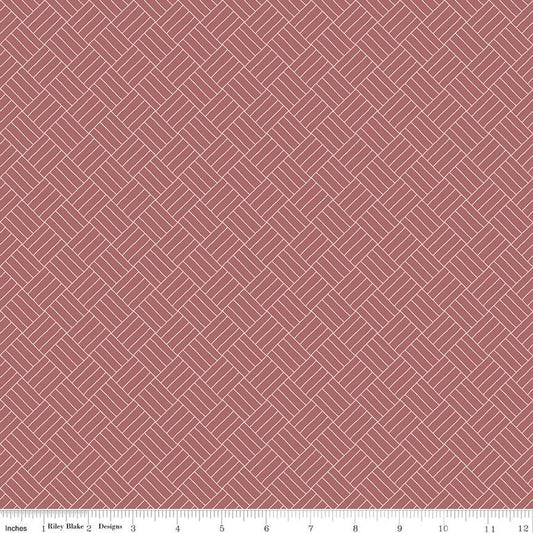 Wildwood Wander Crosshatch Rose Fabric