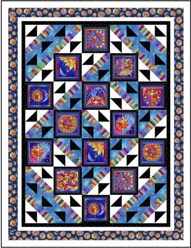 Celestial Maze Quilt Pattern by Pine Tree Country Quilts