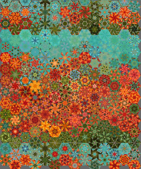 Charisma Poppy Flower Fabric Panel