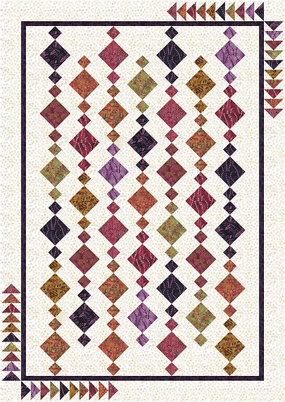 Crystals PDF Quilt Pattern by Quilting Renditions