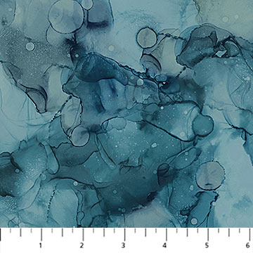 Highland View Blue Texture Cotton Fabric *