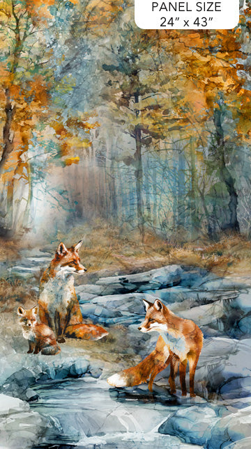 Fox Den Fabric Panel