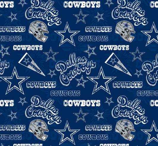 Dallas Cowboys Cotton Fabric 60" Wide