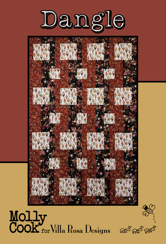 August 2024 PDF Quilt Pattern Collection of 5 digital patterns by Villa Rosa Designs, including Dangle, Drizzle, Miss Josie, Paint Chips and Sarona