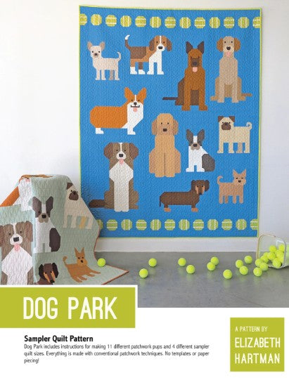 Dog Park Pattern by Elizabeth Hartman