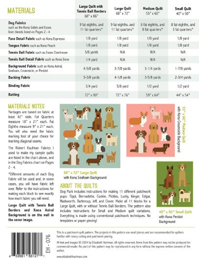 Dog Park Pattern by Elizabeth Hartman