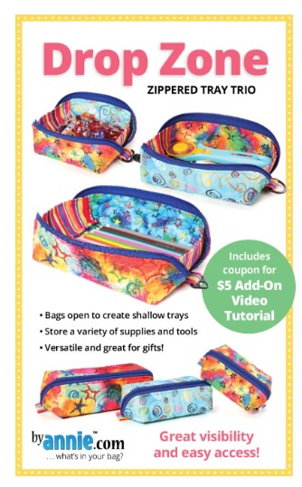 Drop Zone Zippered Tray Trio Pattern