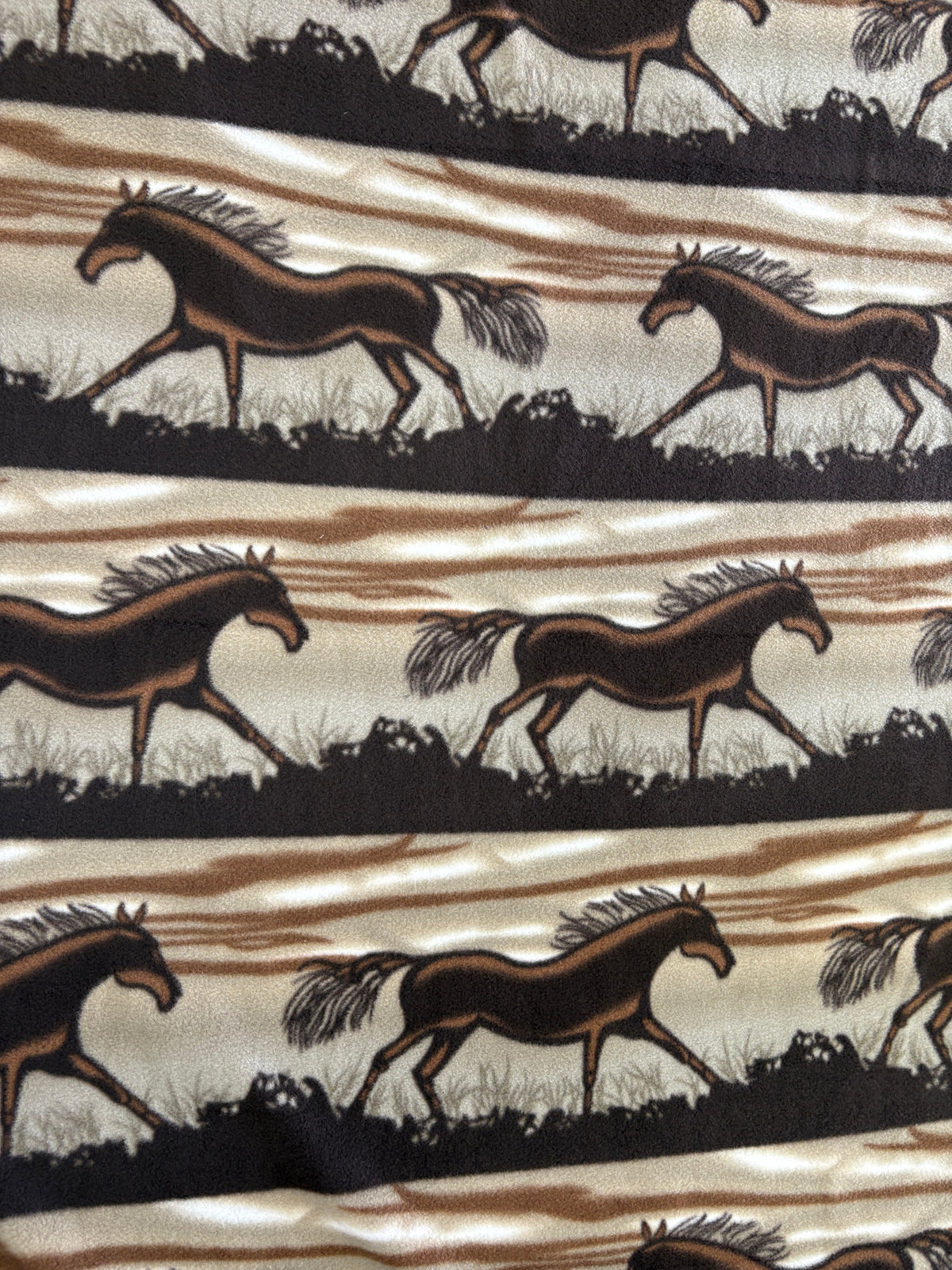 Yukon Horses Fleece Fabric