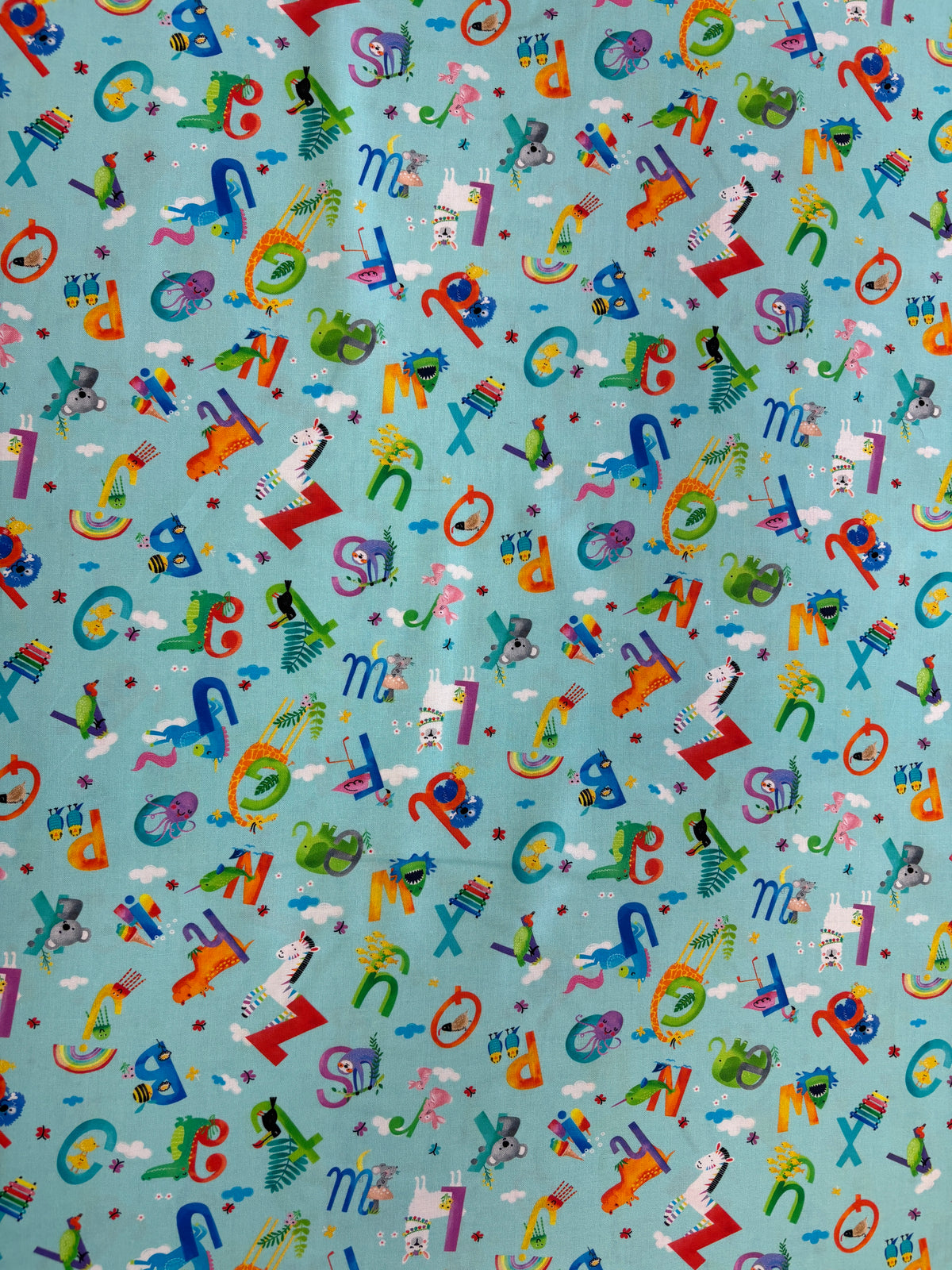 Wee Ones ABC Cotton Quilting Fabric