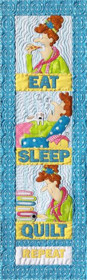 Eat Sleep Quilt Repeat Quilt Wall Hanging Pattern