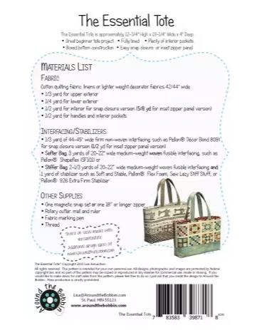 The Essential Tote Paper Pattern