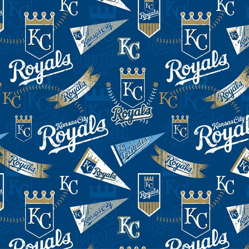 Kansas City Royals Baseball Cotton Fabric