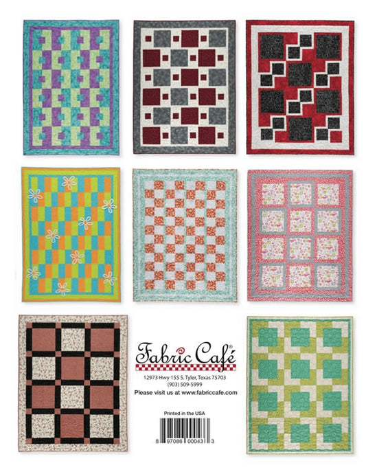 Easy Peasy 3 Yard Quilts Pattern Book by Donna Robertson for Fabric Cafe