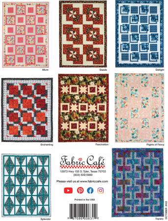 The Magic of 3 Yard Quilts Pattern Book by Donna Robertson for Fabric Cafe