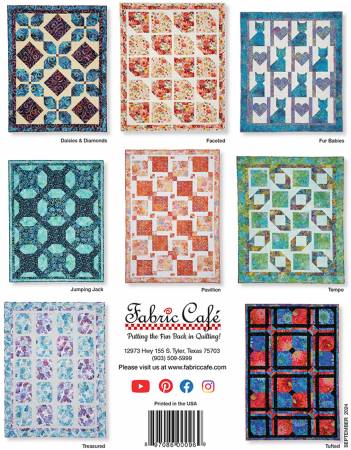 Double Focus 3 Yard Quilts Pattern Book by Donna Robertson for Fabric Cafe