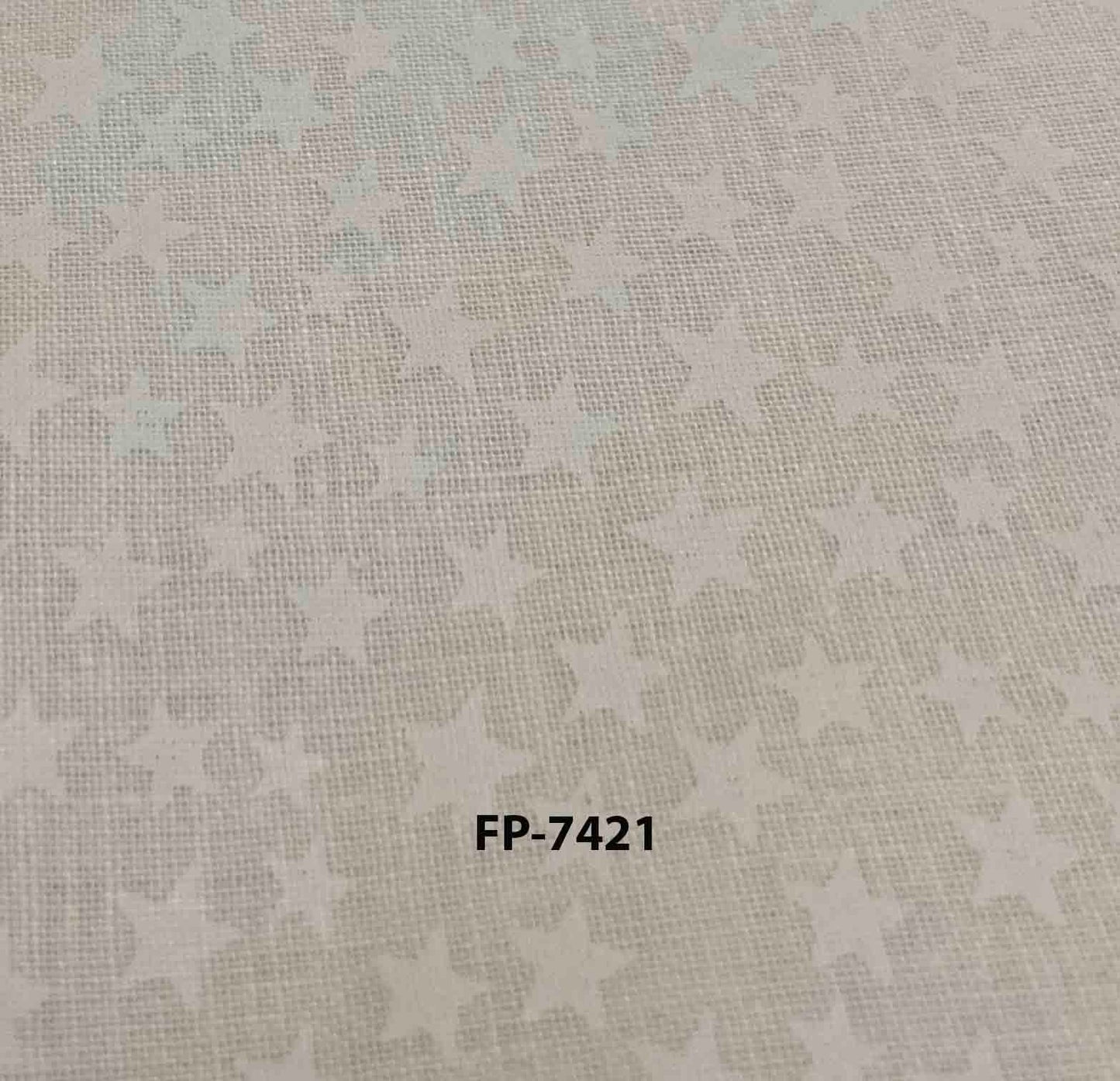 Patriotic Stars, White Fabric with White Stars Cotton Fabric